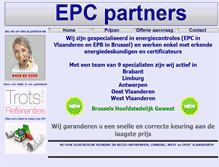 Tablet Screenshot of epcpartners.be